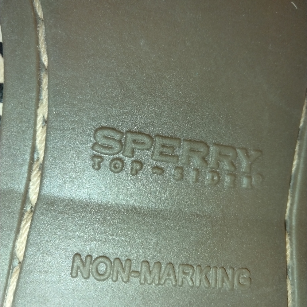 Sperry topsider leathee leopard print shoes size 10 non-marking - Picture 7 of 10
